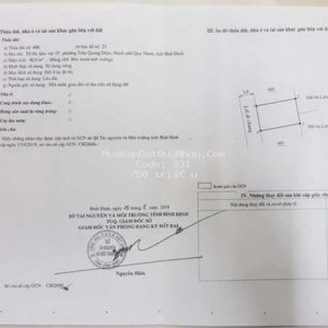 Bán 3 lô đất phường trần quang diệu, phú tài