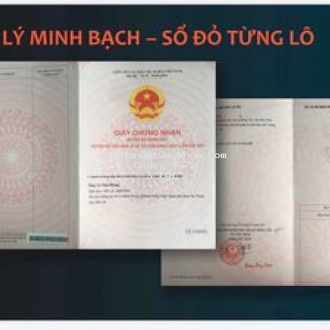 Bán 4 lô liền kề sổ mới f0 đất mặt tiền ql1a