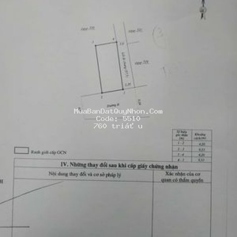 Bán 40m2 đất sổ đỏ thổ cư p.trần.q.diệu, đường 7m