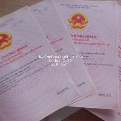 Bán đất đường lê cơ tp quy nhơn chính chủ