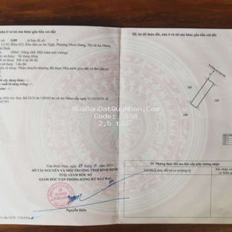Bán đất khu dân cư an ngãi, nhơn hưng