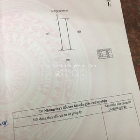 Bán đất khu dân cư hòa cư, bình định