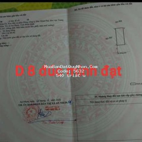 Bán đất khu dc đúc minh đạt p nhơn hòa