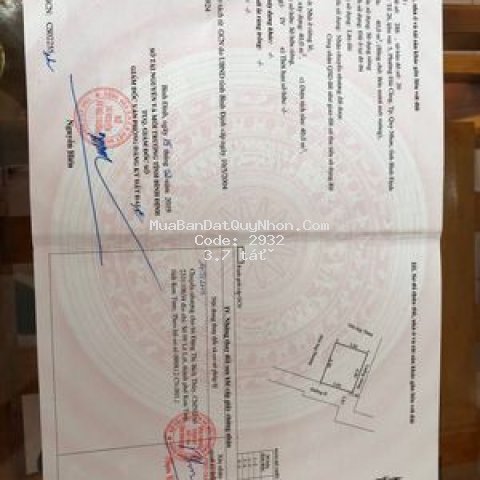 Bán đất sổ đỏ ngang 11,2m2 dài 6,9m2 tc 80m2 . sổ