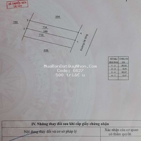 Bán đất xã bình nghi .tây sơn
