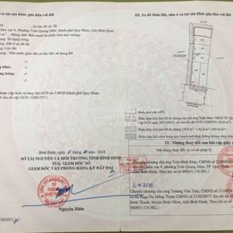 Bán gấp đất thành phố quy nhơn