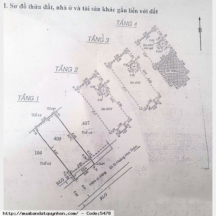Bán gấp nhà hẻm xe oto Hoàng Hoa Thám p6 Bình Thạnh dt 38m2 - 4 lâu giá gán 7 tỷ có tl