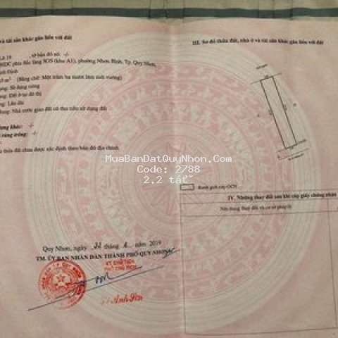 Bán lô đất bên hông làng sos dg số 1 dt 135m2