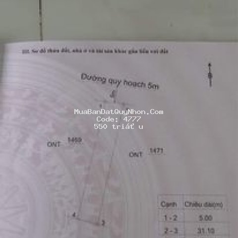 Bán lô đất nằm trung tâm nhà đá xã mỹ hiệp