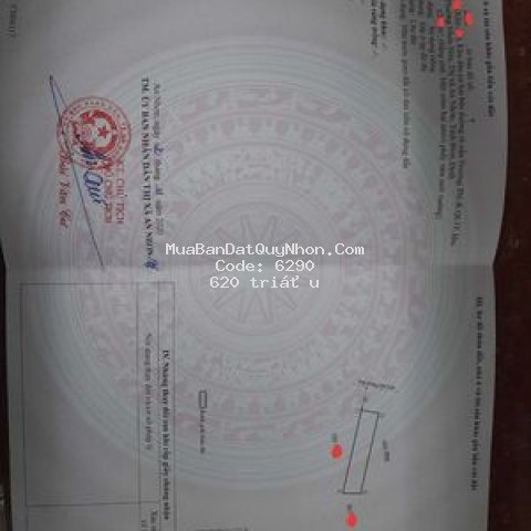 Bán lô đất tại khu quy hoạch nhơn hòa an nhơn