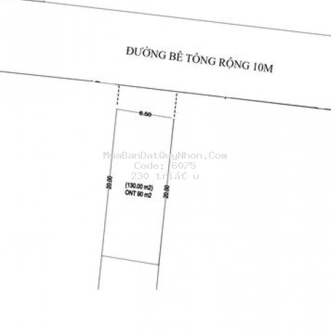 Bán lô đất trung tâm xã tây an-tây sơn. dt 130m2.