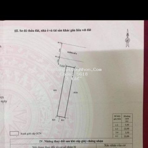 Bán lỗ lô đất nguyễn quý đức , phường nhơn bình