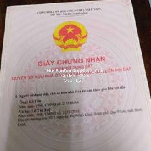 Bán nhà 7x16m cấp 4 trung tâm tp quy nhơn