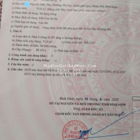 Bán nhà chính chủ đường nguyễn hữu thọ