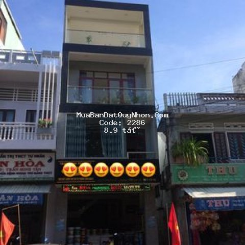 Bán nhà mặt tiền trung tâm quy nhơn