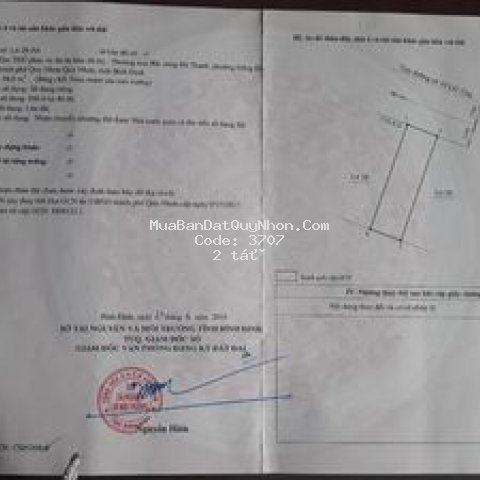 Bán nhanh đất cầu 2 hà thanh, quy nhơn 56m2