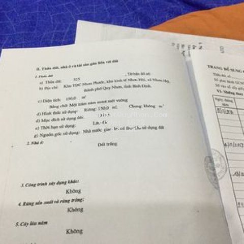 Cần bán lô đất sát ubnd xã nhơn hội