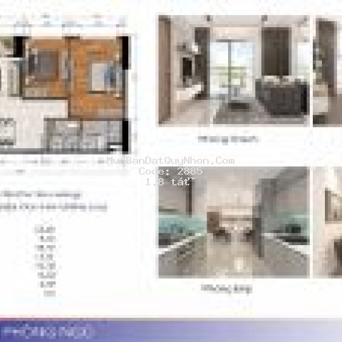 Căn hộ 2 phòng ngủ mặt biển quy nhơn giá rẻ