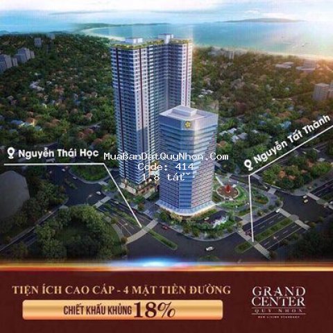 Căn hộ biển 4 mặt tiền grandcenter quynhơn ck2-18% Căn hộ biển 4 mặt tiền grandcenter quynhơn ck2-18%
