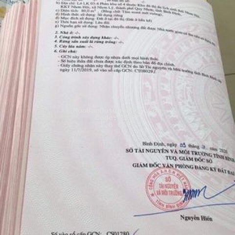 Cần ra gấp đất nền ven biển nhơn lý quy nhơn
