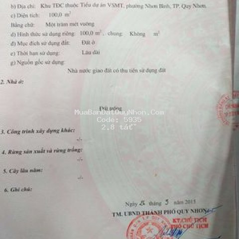 Chính chủ gửi bán lô đất đẹp.