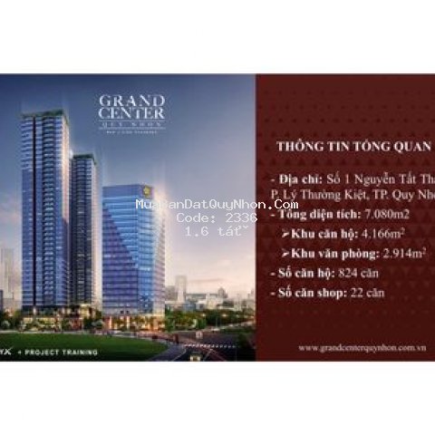 Chung cư grand center quy nhơn 70m² 2pn
