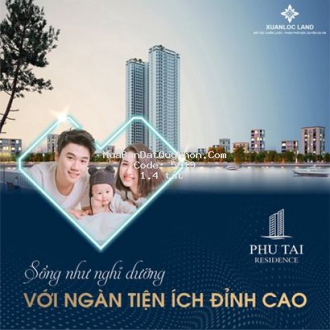 Chung cư phú tài residence 96m² 3pn cần bán nhanh