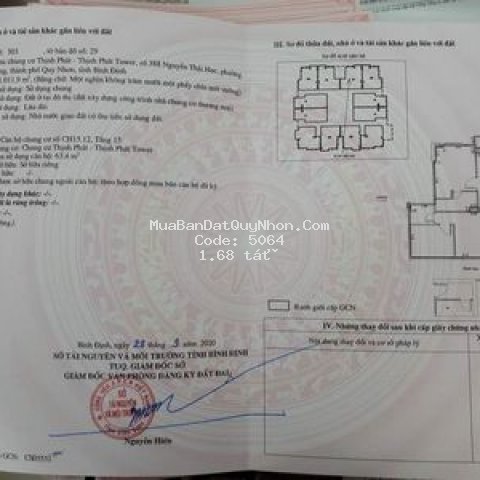 Chung cư thành phố qui nhơn 68m² 2pn