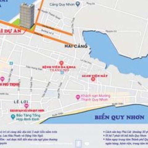 Chung cư thành phố qui nhơn 72m² 2pn chuẩn 5*