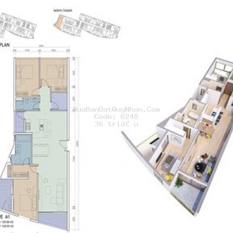 Chung cư thành phố qui nhơn 90m² 3pn