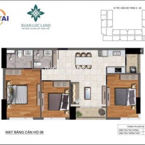 Chung cư thành phố qui nhơn 96m² 3 pn