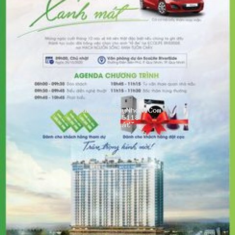 Chung cư tp qui nhơn 60m² 2pn - giá rẻ, quà to