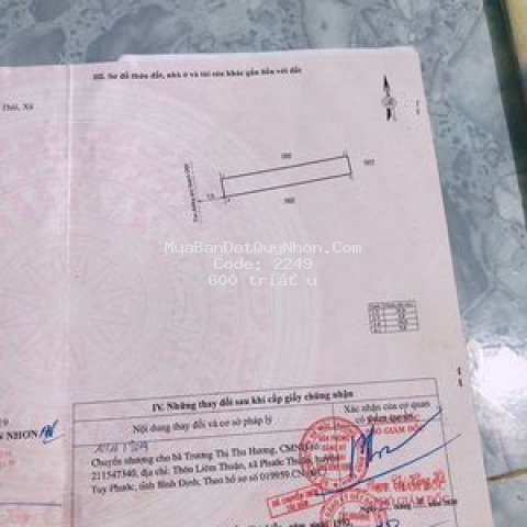 đất an thái. xã nhơn phúc
