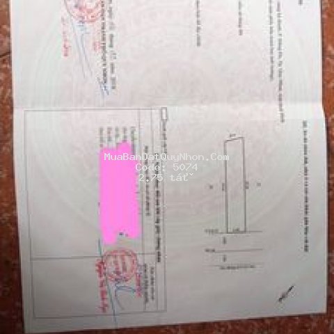 đất cầu 2 hà thanh tp quy nhơn 80m2 n4 hướng đn