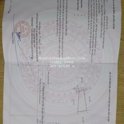đất có sổ đỏ nở hậu 90,3 m2 gần ub thôn bình an 2
