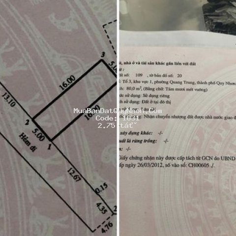 đất đẹp gần chung cư thịnh phát-ngô mây-thanh niên