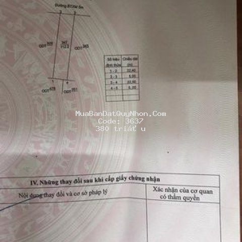đất giá rẻ huyện tây sơn 112m²,đường ngô văn sở