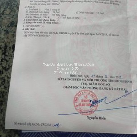 đất huyện tây sơn 4187m²