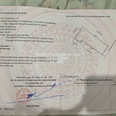 đất kinh doanh mătk tiền mai xuân thưởng. sinh lời