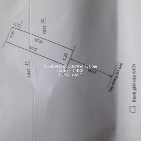 đất măt tiền đường lộ huyện tuy phước