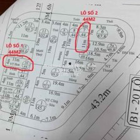 đất mặt tiền phan thúc trực đống đa 44m2