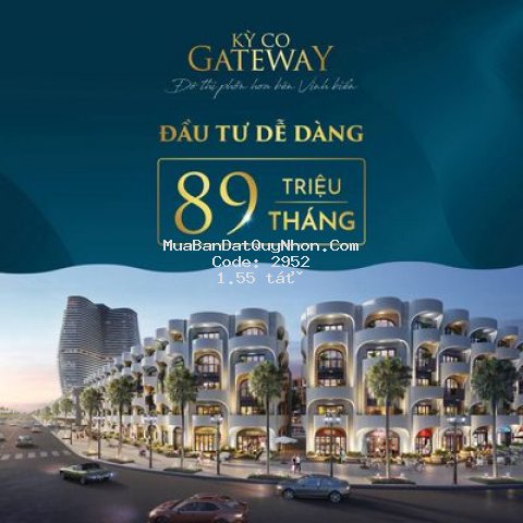 đất nền du lịch kỳ co eo gió,sổ hồng,thanhtoán 89t
