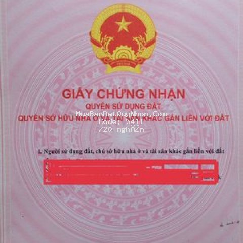 đất sổ đỏ 358m2 an nhơn - bình định