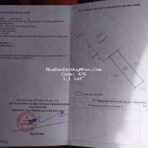 đất thị xã an nhơn 100m²