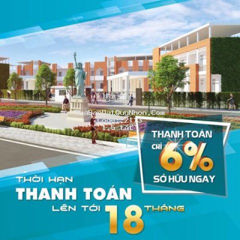 Dự án đất nền ven biển quy nhơn tt 6% trong 18t
