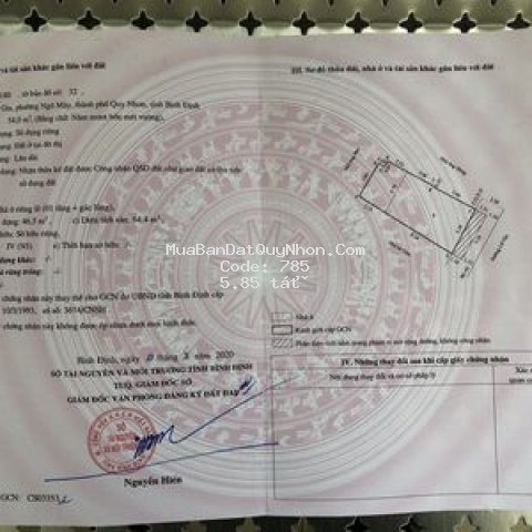 Lô đất gần quảng trường quy nhơn