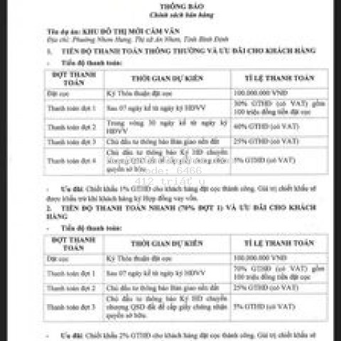 Lô đất trung tâm an nhơn 125m2 5x25m ngang