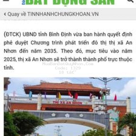 Mặt tiền qlo1a phường nhơn thành