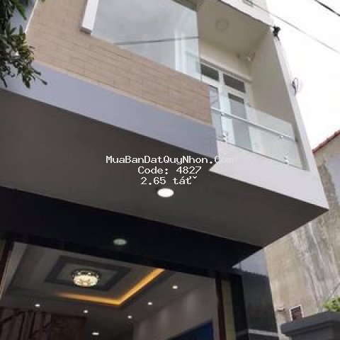 Nhà 1 mê 64m2 hẻm hoàng văn thụ trung tâm quy nhơn