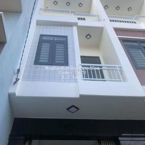 Nhà 3 tầng hẻm 2,5m tháp đôi